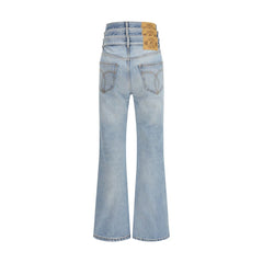 Fiorucci Blauwe Katoenen Flared Jeans