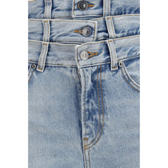 Fiorucci Blauwe Katoenen Flared Jeans