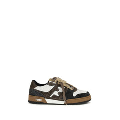 Fendi Veelkleurige Kalfsleren Bos Taurus Lage Sneakers