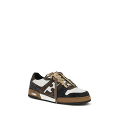 Fendi Veelkleurige Kalfsleren Bos Taurus Lage Sneakers