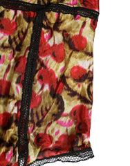 Roberto Cavalli Veelkleurige Body van kant met kersenprint