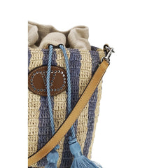 Valentino Garavani Blauwe Raffia Tas