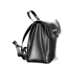 Mario Valentino Black Polyurethane Women's Backpack