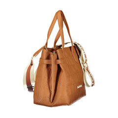 Valentino bruine polyetheen handtas