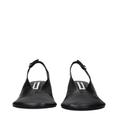 Jil Sander Black Leather High Heel Pumps
