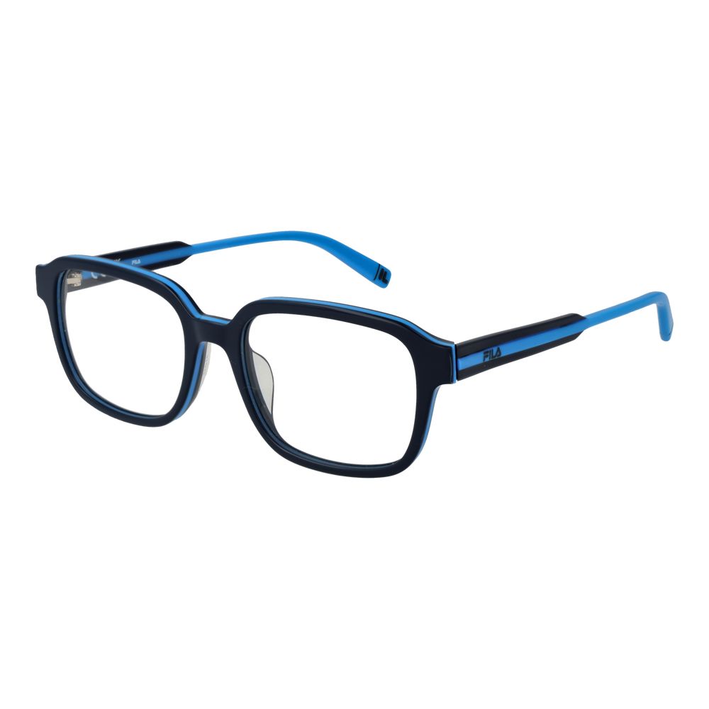 Fila blauwe brilmonturen van celluloseacetaat