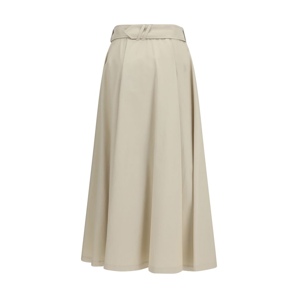 Burberry Beige Katoenen Midi Rok