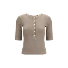 Citizens of Humanity Beige Cotton T-Shirt