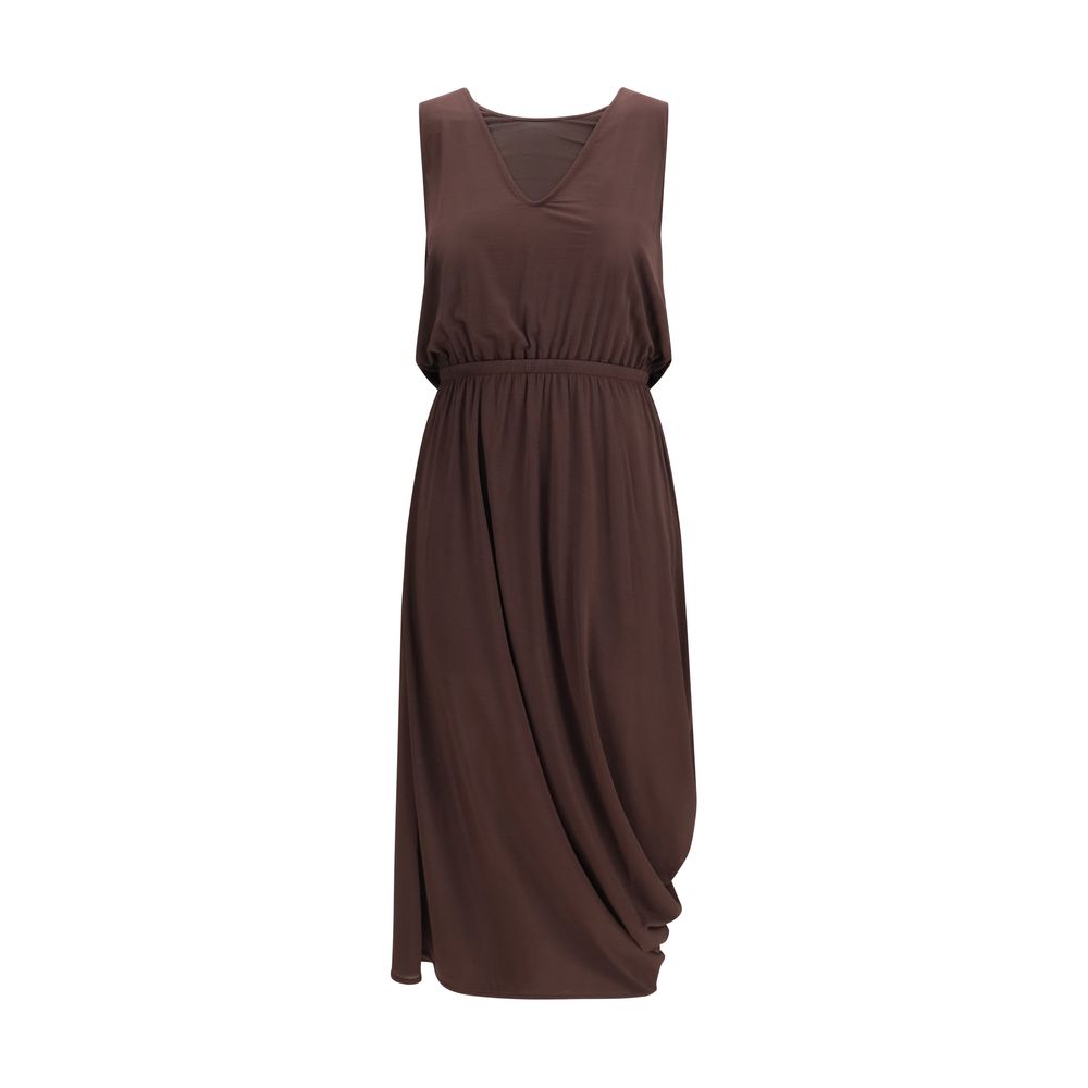 Lemaire Brown Viscose Casual Dress