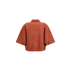 Brunello Cucinelli Orange Cotton Coat