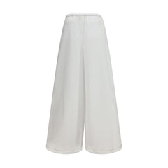 Marni White Cotton Casual Pants