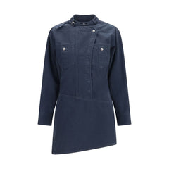 Marant Etoile casual jurk van blauw katoen