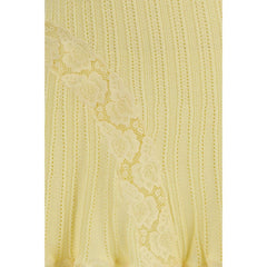 Self-Portrait Bicolor Viscose Mini Skirt