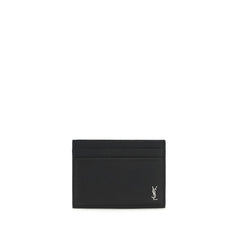 Saint Laurent Zwart Kalfsleer Bos Taurus Portemonnee
