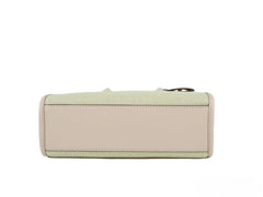Michael Kors Mirella Small Powder Blush Canvas Shopper Crossbody Handbag Purse