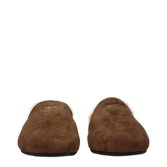 Prada bruine leren pantoffels