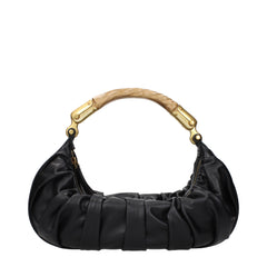 Balmain Black Leather Handbag