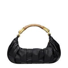 Balmain Black Leather Handbag