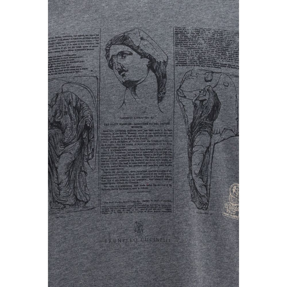 Brunello Cucinelli Blauw Katoenen T-shirt