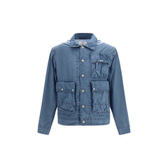 C.P. Company Blauwe Katoenen Lange Jas