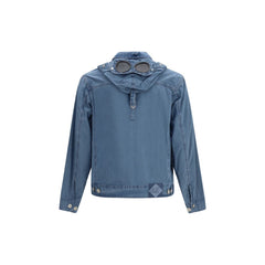 C.P. Company Blauwe Katoenen Lange Jas