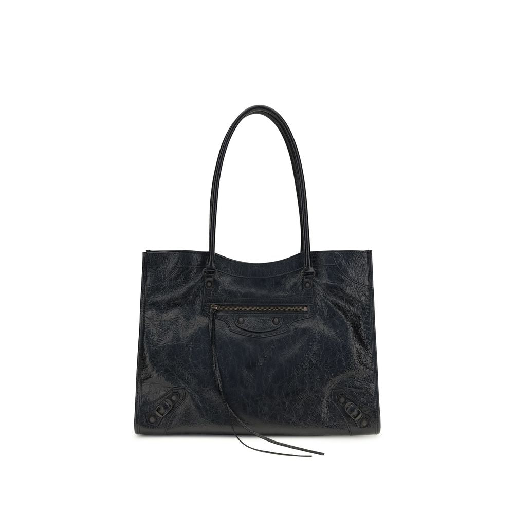 Balenciaga Black Lamb Ovis Aries Aries Shoulder Bag