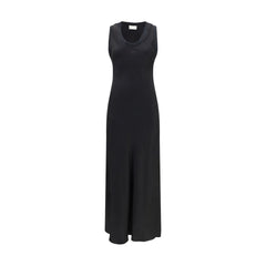 Ami Paris Black Viscose Casual Dress