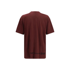 Comme Des Garçons Bordeaux Katoenen T-Shirt