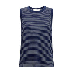 Ami Paris Blauwe Katoenen Tanktops
