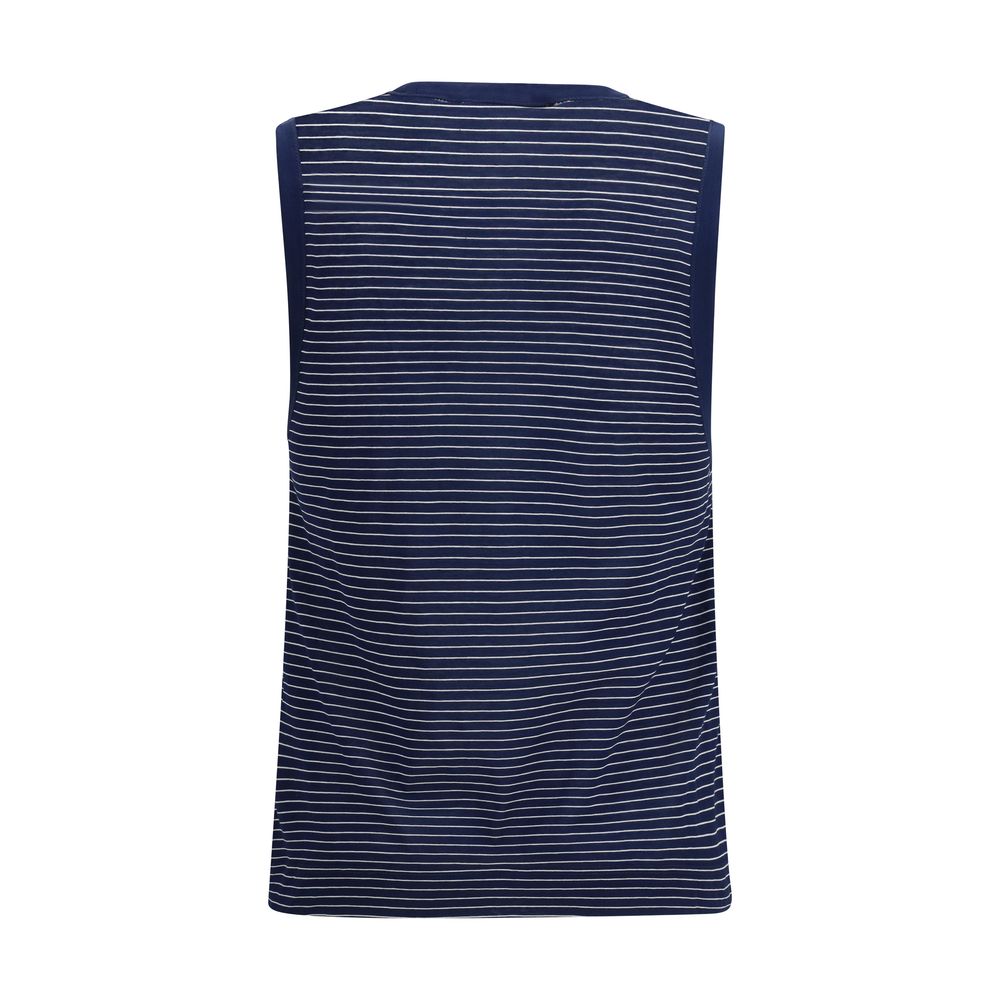 Ami Paris Blauwe Katoenen Tanktops