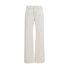 Ami Paris Witte Katoenen Jeans met Rechte Pijpen