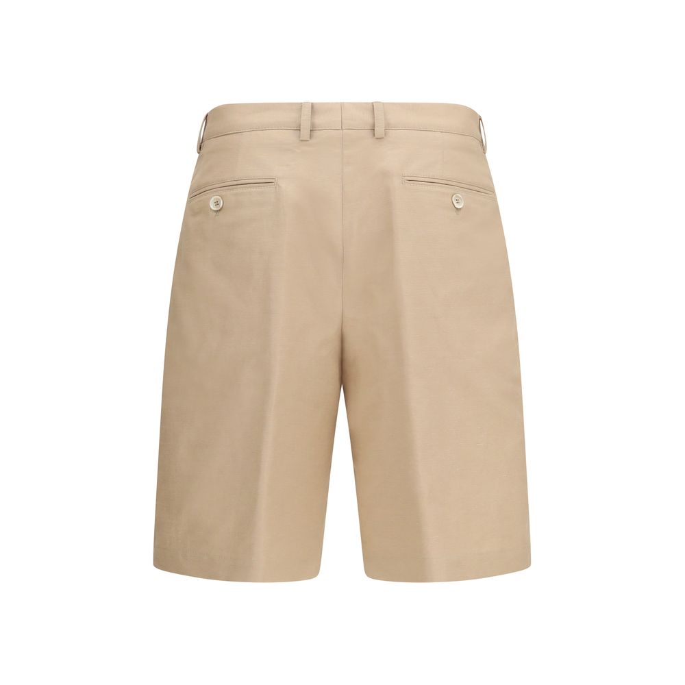 Brunello Cucinelli Beige Katoenen Bermudashorts