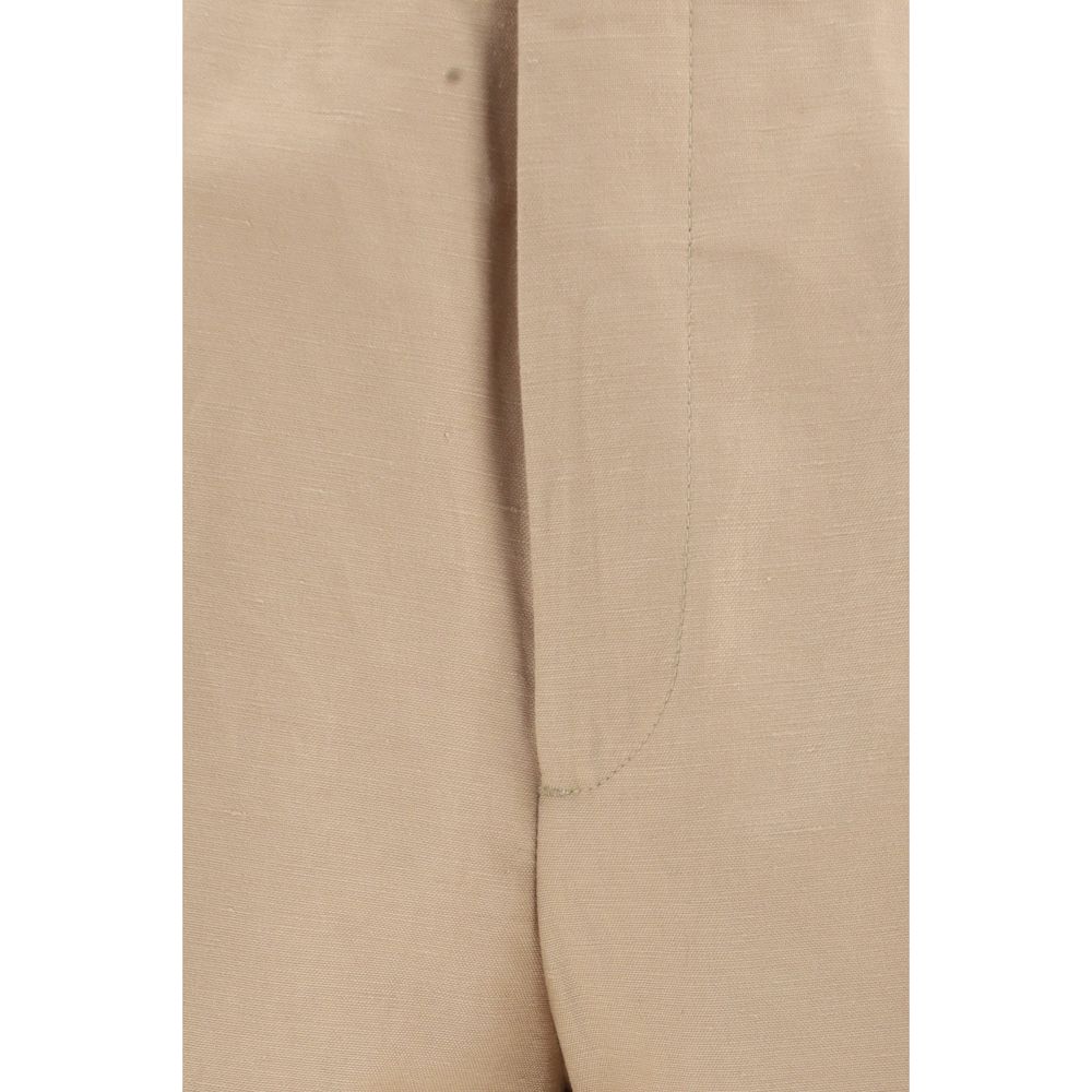 Brunello Cucinelli Beige Katoenen Bermudashorts