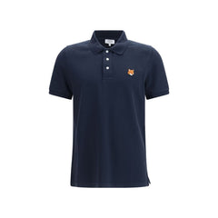 Maison Kitsuné Blauw Katoenen Poloshirt