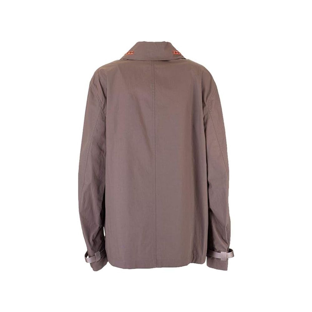 Valentino Brown Cotton Coat