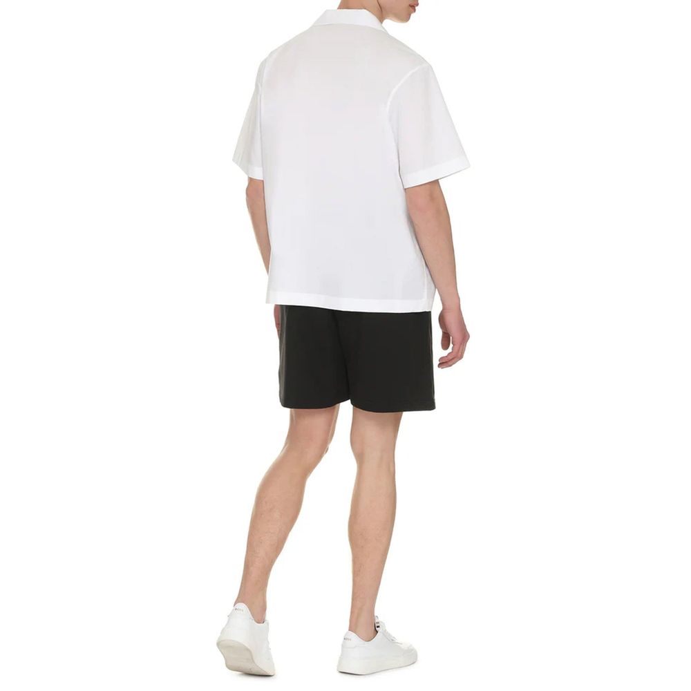 Valentino White Cotton Shortsleeve Shirt