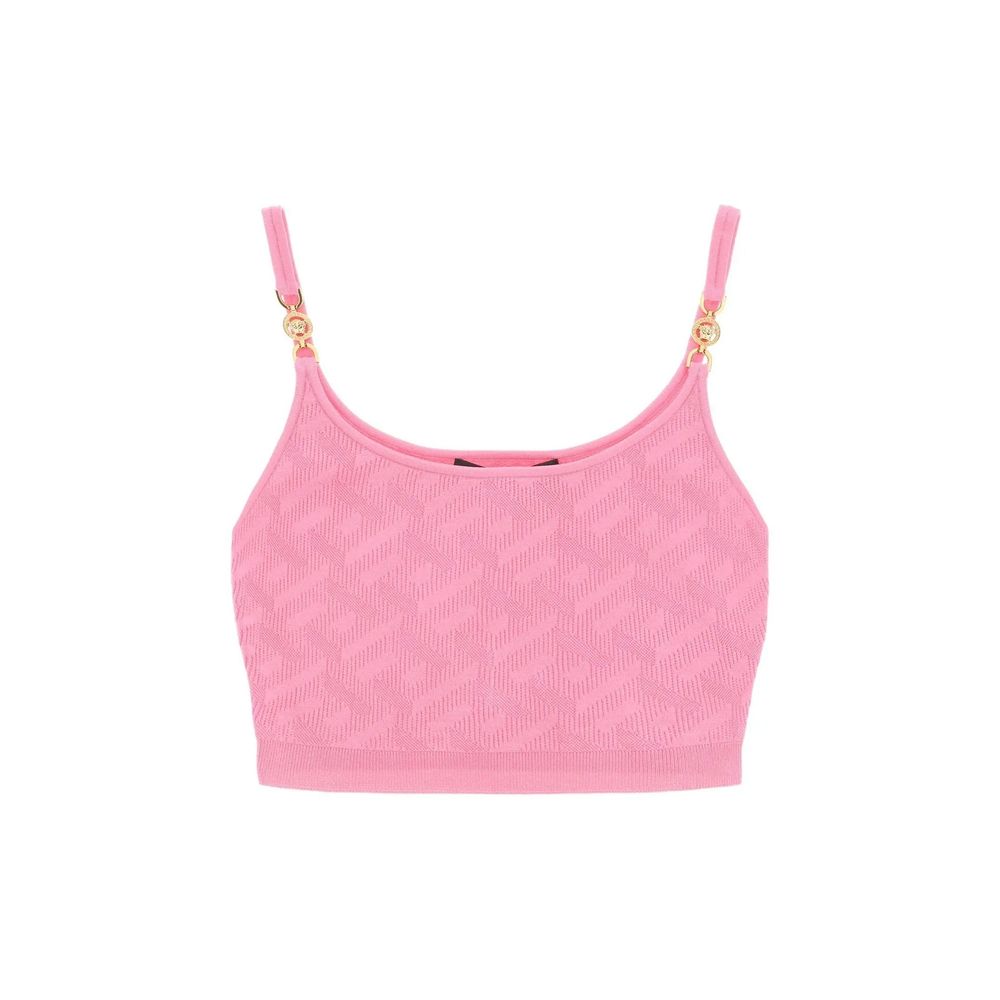 Versace Veelkleurige Elastaan Tanktops