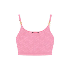 Versace Veelkleurige Elastaan Tanktops