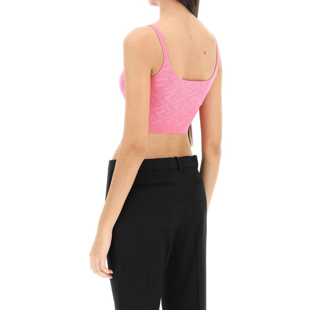 Versace Veelkleurige Elastaan Tanktops
