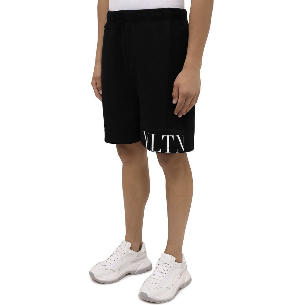 Valentino Zwarte Modal Shorts