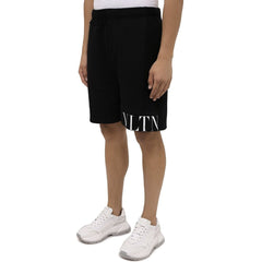 Valentino Zwarte Modal Shorts