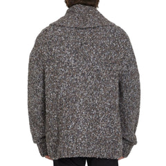 Bottega Veneta Grijze Alpaca Leren Vest