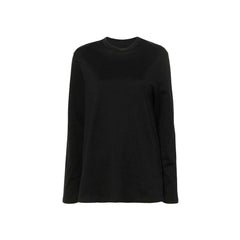 Jil Sander Zwart Katoenen T-shirt met Lange Mouwen