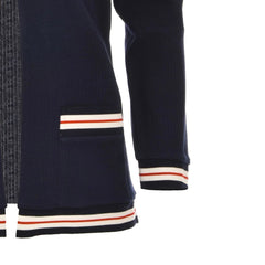 Thom Browne Blue Cotton Cardigan