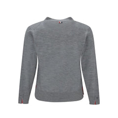 Thom Browne Gray Virgin Wool Cardigan
