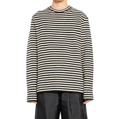 Jil Sander White Wool Long Sleeve T-Shirt