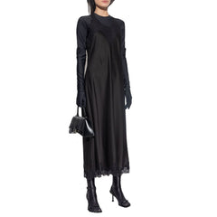 Balenciaga Zwarte Acetaat Casual Jurk