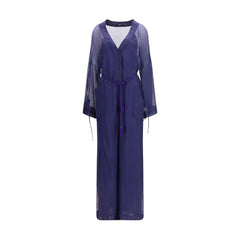 Giorgio Armani Blauwe Viscose Jumpsuit
