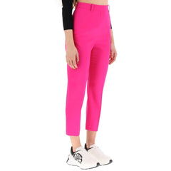 Alexander McQueen Meerkleurige Wollen Cropped Broek