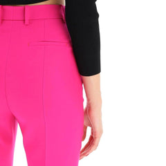 Alexander McQueen Meerkleurige Wollen Cropped Broek